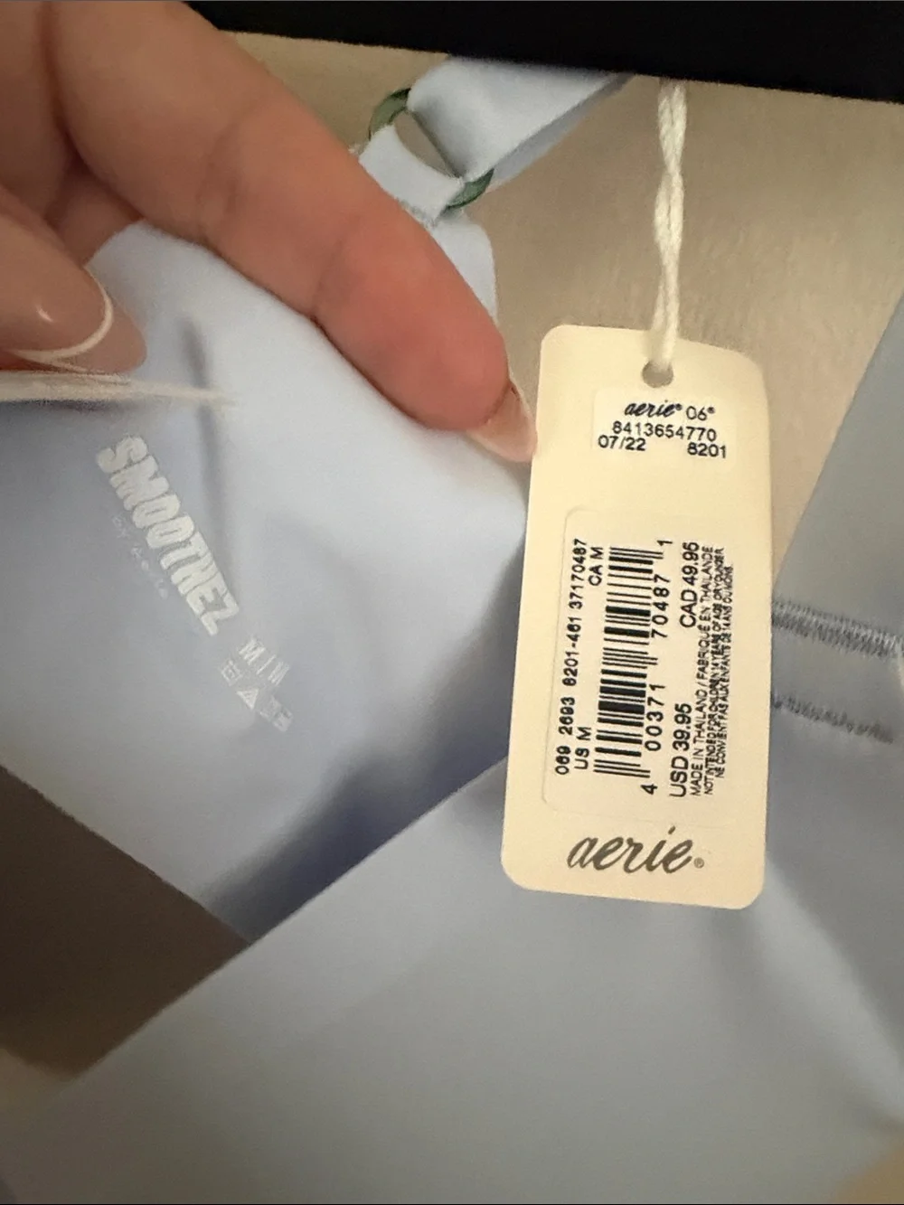 aerie Light Blue Wireless Smoothiez Bra